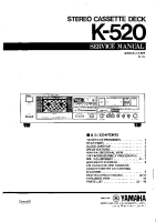 Yamaha K-520 - Service Manual 